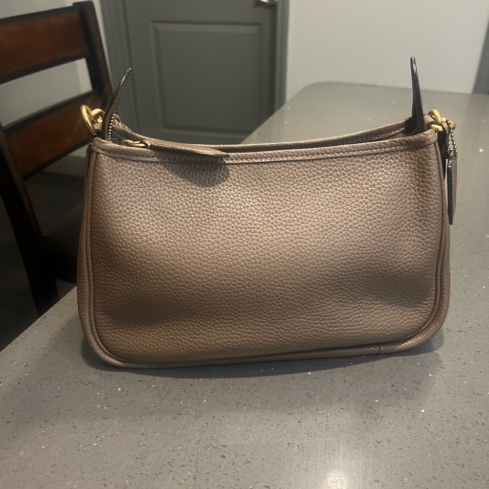 Coach Cary Crossbody Dark Stone Leather Shoulder Bag